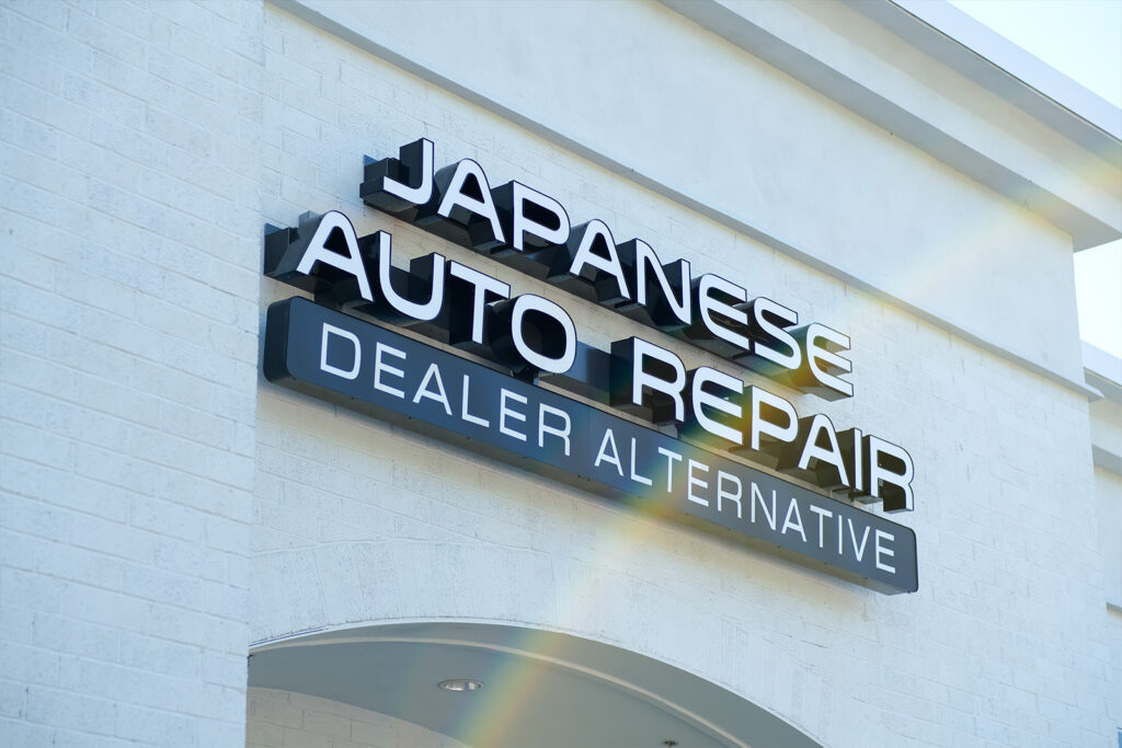The front view of the Japanese Auto Repair Shop