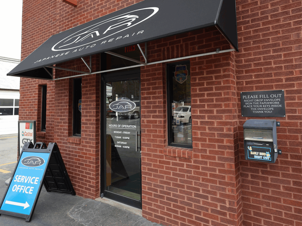 exterior detail of japanese auto repair in suwanee ga